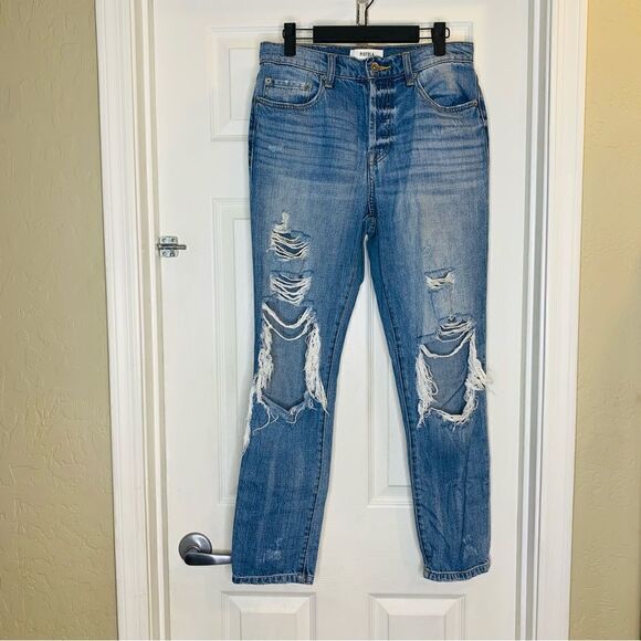 Pistola Distressed Button Fly Jeans Size 27 - Picture 1 of 10